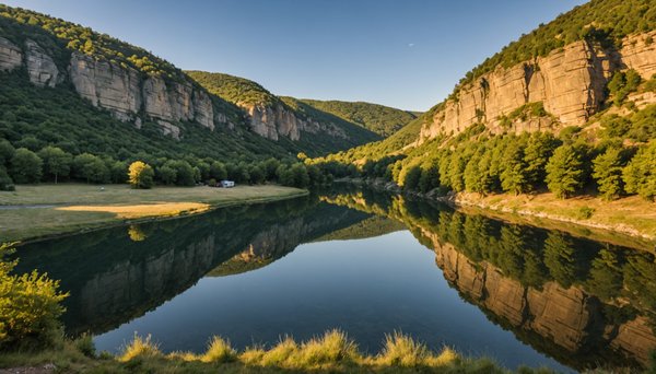 Gorges du tarn aveyron : canyon et paysages avec le camping le caussanel